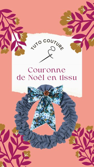🎄 Une (énième 😂) couronne de Noël en tissu !
Comme celle de l’an dernier n’était pas fifou, j’en ai réalisé une autre, cette fois dans des tons bleus pour s’accorder à ma décoration de table.

J’ai opté pour un lin lavé bleu jean, associé à un beau motif Rifle Paper Co. Et pour la petite touche scintillante que j’adore, j’ai ajouté une serpentine argentée autour du nœud ✨😍

Seul petit bémol selon moi : l’anneau est un peu trop grand 🫣. Je n’en rachèterai pas spécialement pour ça, mais si je peux en récupérer un plus adapté dans mes affaires, je changerai volontiers 🥰

👉 Retrouvez le matériel et les mesures exactes dans mon article de blog.

Collaboration commerciale avec @madeintissus 🫶🏻
#diydecoration #couronnedenoel #noel2025 #diynoel #coutureaddict #faitmainavecamour #sewingproject #handmadewithlove #riflepaperco #madeintissus #inspirationcouture #cousumain