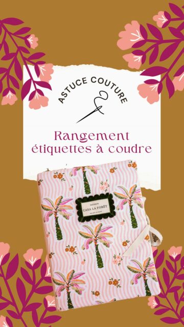 Je voulais une nouvelle housse pour mon classeur à étiquettes et j’avais trop envie de coudre ce nouveau tissu 😍
J’en profite pour vous reparler de cette astuce pour ranger les étiquettes, que je trouve tellement pratique 🙌🏼 : le classeur à bijoux détourné 😂
Retrouvez sur mon blog :
➡️ le lien du classeur et des autres fournitures
➡️ le lien pour shopper le tissu (en précommande jusqu’à dimanche !)
➡️ le tuto pour réaliser la housse
#astucecouture #tutocouture #diycouture #astucerangement #ateliercouture